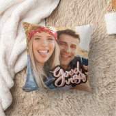 Good Vibesカップルの写真 クッション (ブランケット)