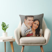Good Vibesカップル写真装飾用クッション クッション (椅子)