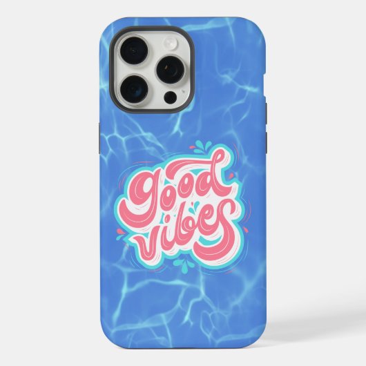 Good Vibesビーチ/プール iPhoneケース (裏面)