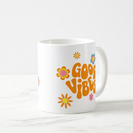 Good Vibes コーヒーマグカップ (正面右)