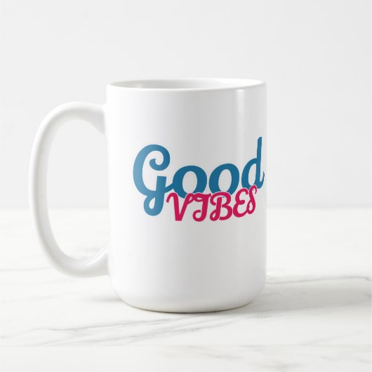 Good vibes  コーヒーマグカップ (左)