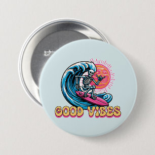 Good Vibes -サーフィン – 夏Vibes 缶バッジ