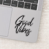 "GOOD VIBES"ステッカー透明