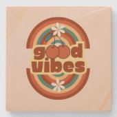 Good Vibes ストーンコースター (正面)