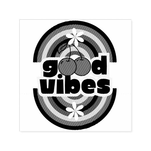Good Vibes セルフインキングスタンプ (デザイン)
