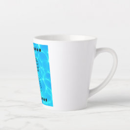 Good Vibes 澄ん Blue Pool Water写真 カフェラテマグ