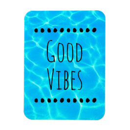 Good Vibes 澄ん Blue Pool Water写真 マグネット