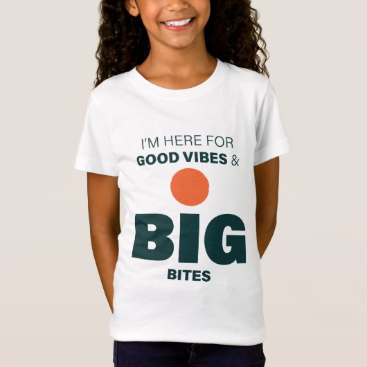 Good Vibes and Big Bites Kids Tshirt Tシャツ (正面)