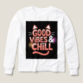 Good Vibes and Chill Art Design T-Shirt –  (デザイン正面)