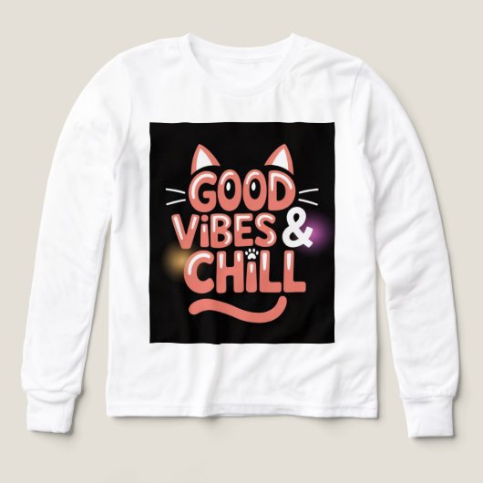 Good Vibes and Chill Art Design T-Shirt – (デザイン正面)