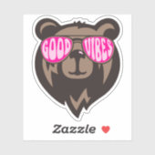 Good Vibes Bearおもしろいステッカー シール (シート)
