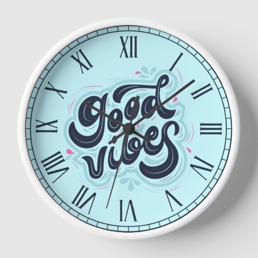Good Vibes Clock 壁時計 (正面)