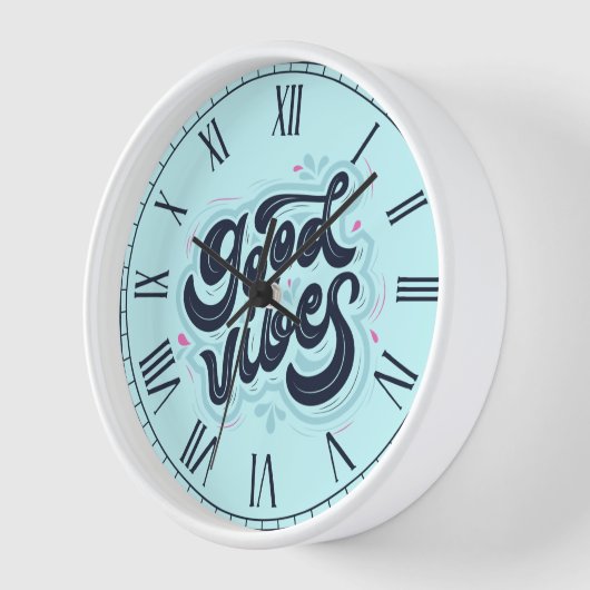 Good Vibes Clock 壁時計 (傾斜)