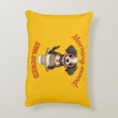 Good Vibes & Coffee - Puppy よくはしゃぐ Digital Artwor アクセントクッション (裏面(縦))