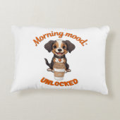 Good Vibes & Coffee - Puppy よくはしゃぐ Digital Artwor アクセントクッション (裏面)