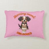 Good Vibes & Coffee - Puppy よくはしゃぐ Digital Artwor アクセントクッション (裏面)