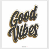 Good Vibes Custom-Cut Vinyl Sticker シール (シート)