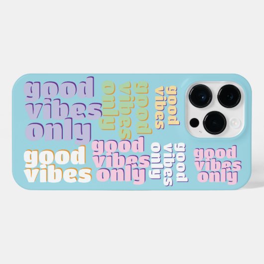 good vibes frases iPhoneケース (裏面横)