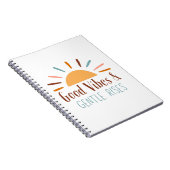 Good Vibes & Gentle Rises Bohoノートブック/Journal ノートブック (右側)