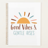 Good Vibes & Gentle Rises Boho Notebook/Journal プランナー手帳 (正面)