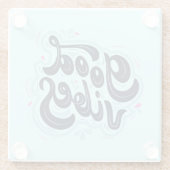 Good Vibes Glass Coaster ガラスコースター (裏面)