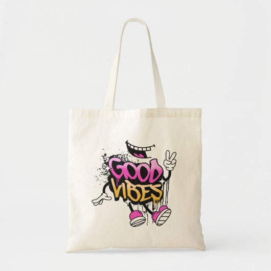 Good Vibes Graffiti トートバッグ (正面)