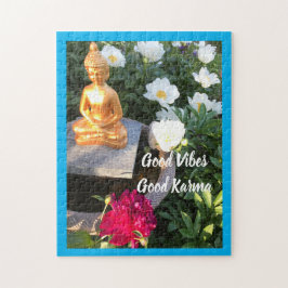 Good Vibes/Karma Buddha、11インチx 14インチ、252個 ジグソーパズル
