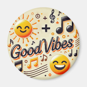 ☀️ + 🎶 = GOOD VIBES Magnet マグネット