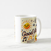 ☀️ + 🎶 = GOOD VIBES Mug コーヒーマグカップ (正面右)