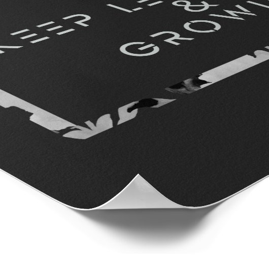 Good Vibes Onlyと成長保学デザイン ポスター (角)