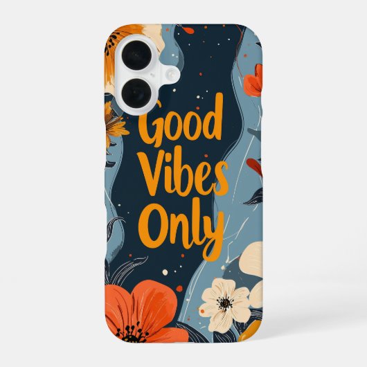 Good Vibes Onlyの電話ケース iPhone 16ケース (裏面)