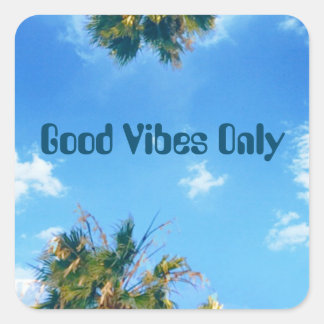 Good Vibes Onlyステッカー スクエアシール