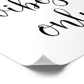 Good Vibes Onlyトレンディーミニマリスト ポスター (角)