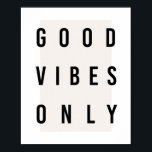 Good Vibes Onlyボックス ポスター<br><div class="desc">Good Vibes Onlyボックス</div>