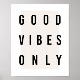 Good Vibes Onlyボックス ポスター