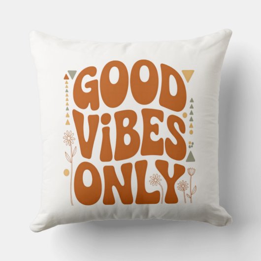 Good Vibes Only クッション (裏面)
