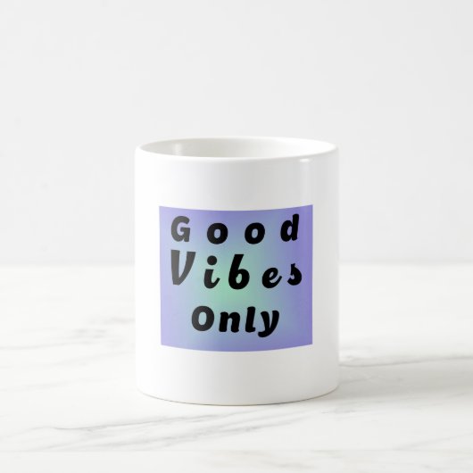 Good Vibes Only コーヒーマグカップ (中央)