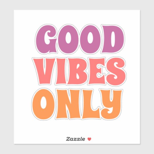 good vibes only シール (シート)