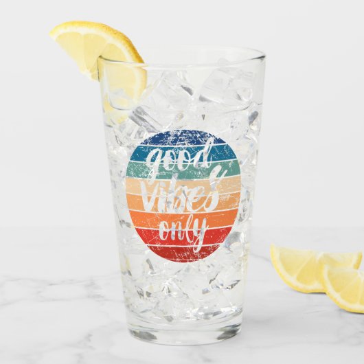 Good Vibes Only タンブラーグラス (アイス正面)