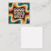 Good Vibes Only ノートカード (正面/裏面)