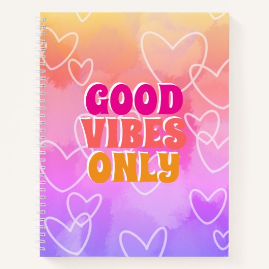 Good Vibes Only  ノートブック (正面)