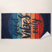 Good Vibes Only ビーチタオル (正面)