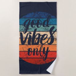Good Vibes Only ビーチタオル