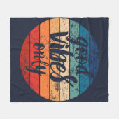 Good Vibes Only フリースブランケット (正面(横))