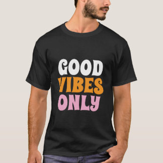 Good Vibes Only ブラックTシャツ Tシャツ