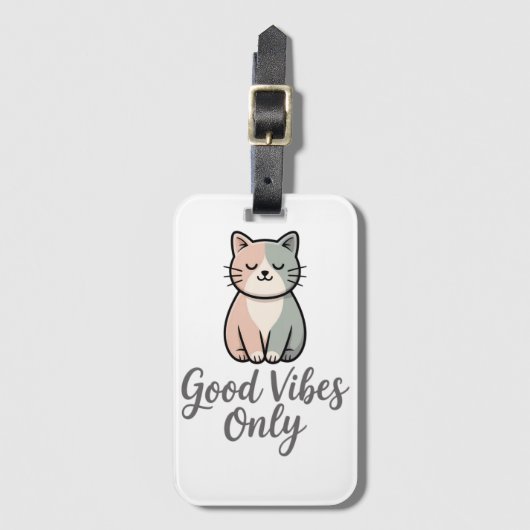 Good Vibes Only ラゲッジタグ (正面縦)