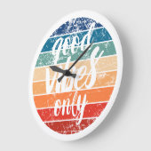 Good Vibes Only ラージ壁時計 (傾斜)