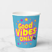 Good Vibes Only - 前向きパーティー紙カップ 紙コップ (裏面)