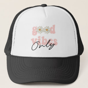 Good Vibes Only 70のHippieスローガン キャップ