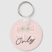 Good Vibes Only 70のHippieスローガン キーホルダー (裏面)
